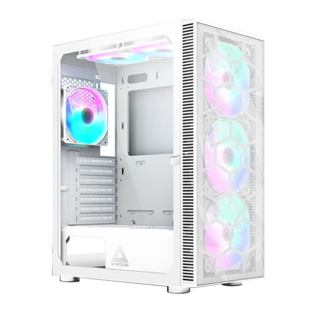 Montech X3 Mesh ATX Mid Tower White PC Case