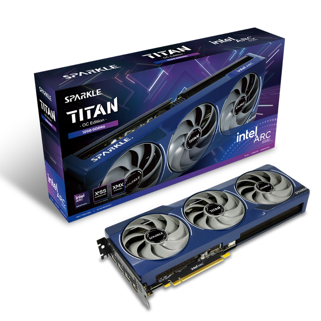 Sparkle Intel Arc B580 Titan OC 12GB GDDR6 Graphics Card