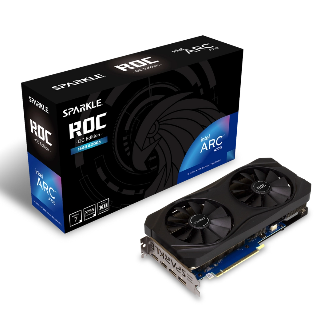 Sparkle Intel Arc A770 ROC OC 16GB GDDR6 Graphics Card