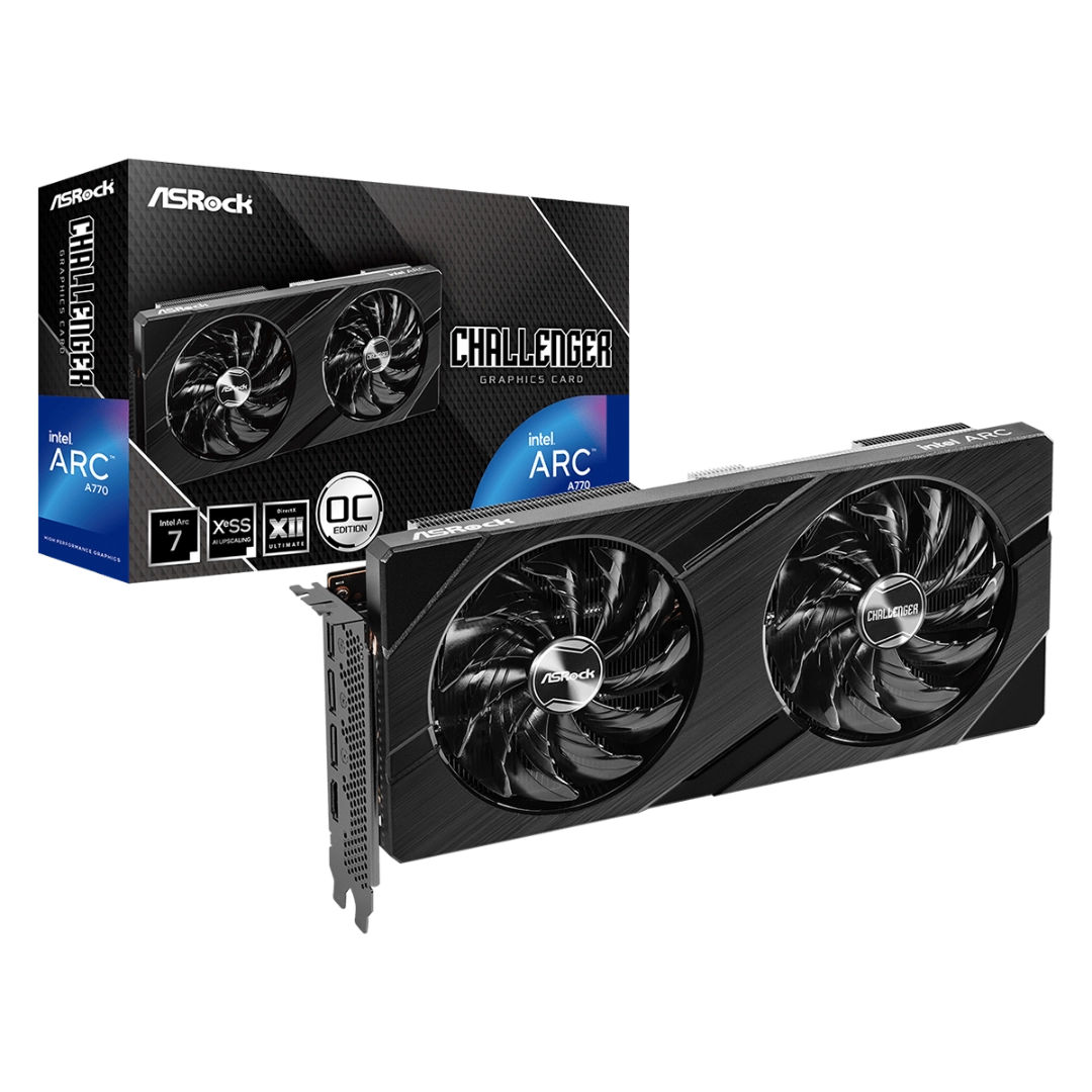 ASRock Intel Arc A770 Challenger OC 16GB GDDR6 Graphics Card