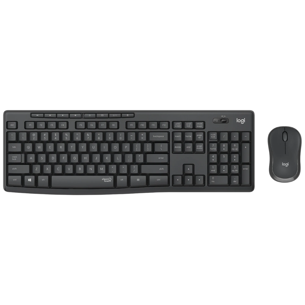 Logitech MK295 Keyboard w/ Mouse Black Combo