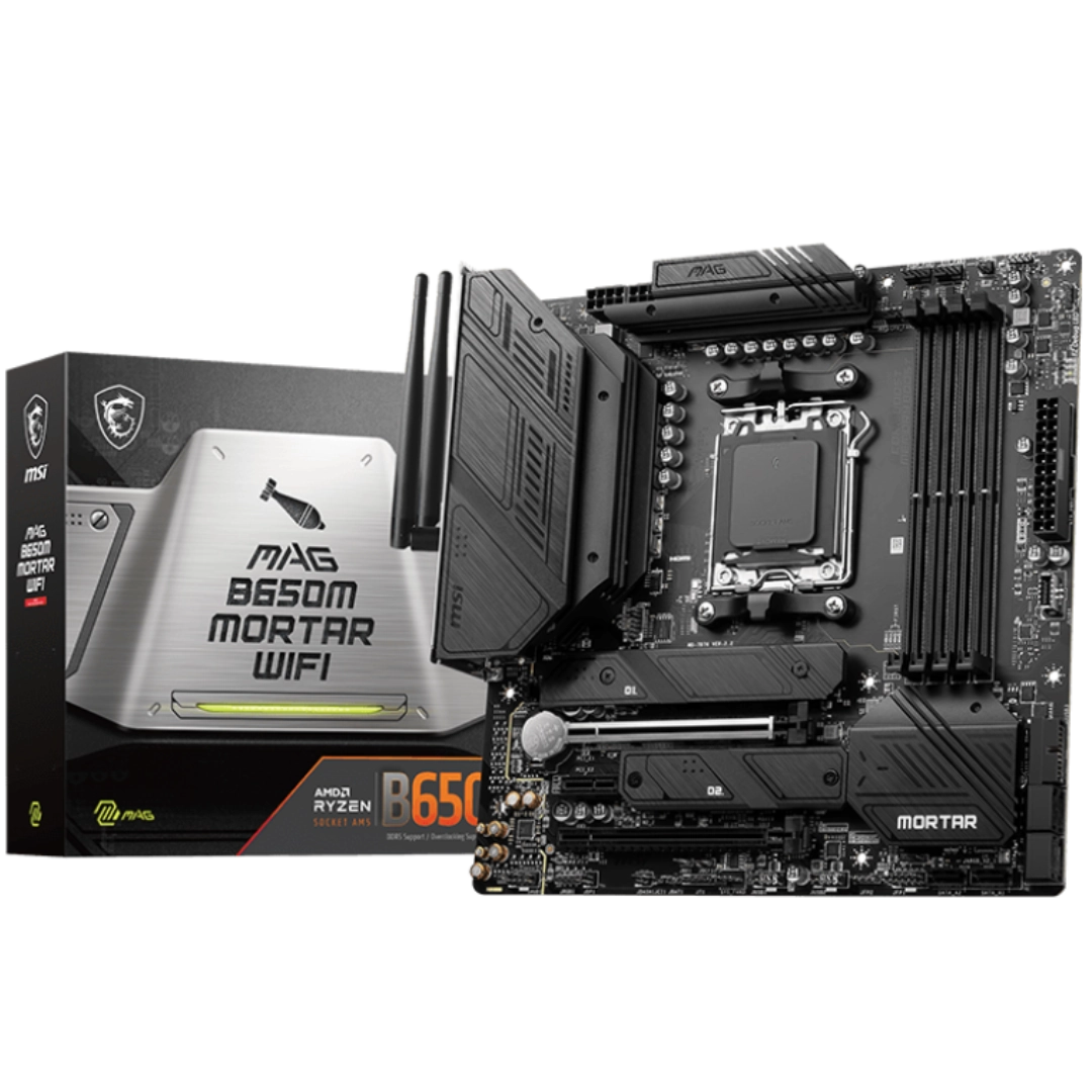 MSI MAG B650M Mortar Wifi Micro ATX AM5 Motherboard
