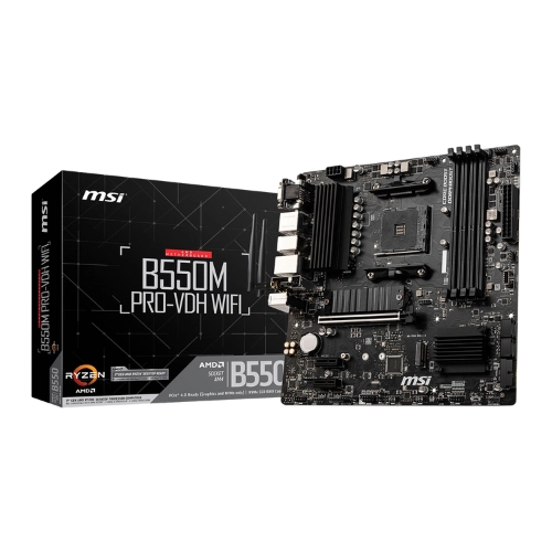 MSI B550M PRO-VDH WIFI Micro ATX AM4 Motherboard