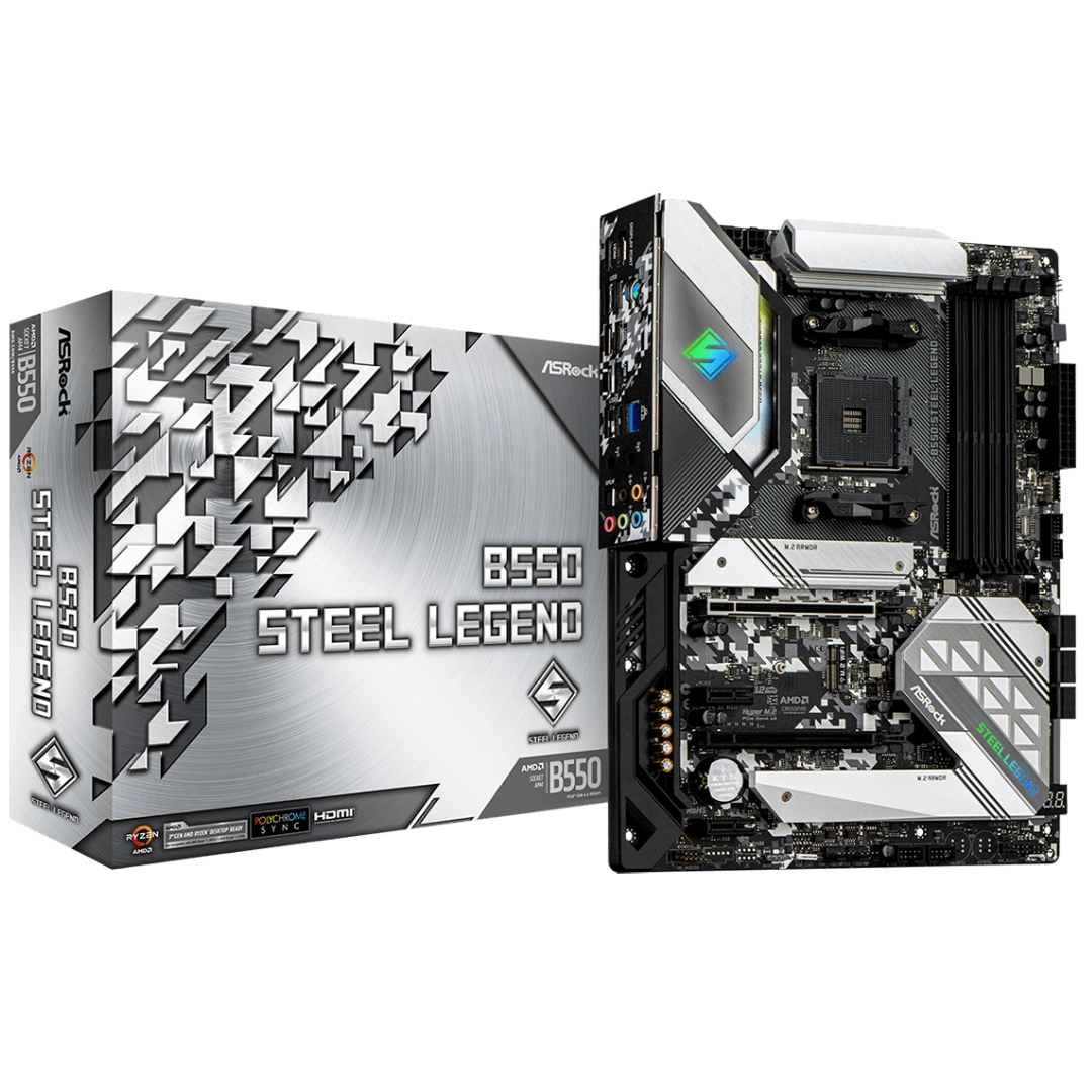 ASRock B550 Steel Legend ATX AM4 Motherboard