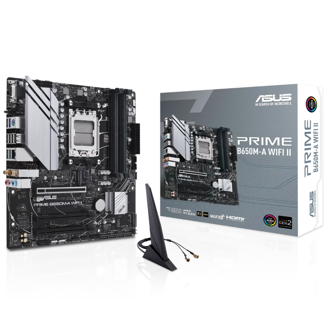 Asus Prime B650M-A WiFi II Micro ATX AM5 Motherboard
