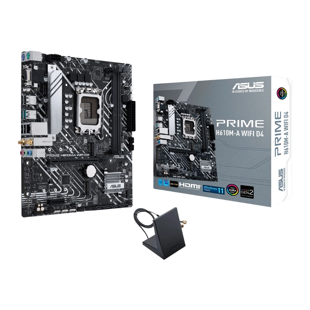 Asus Prime H610M-A-WiFi-D4 LGA1700 Motherboard