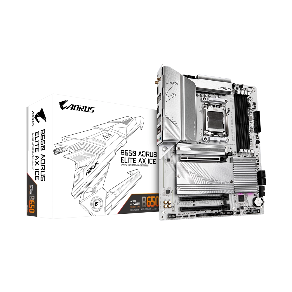 Gigabyte B650 Aorus Elite AX ICE ATX AM5 Motherboard