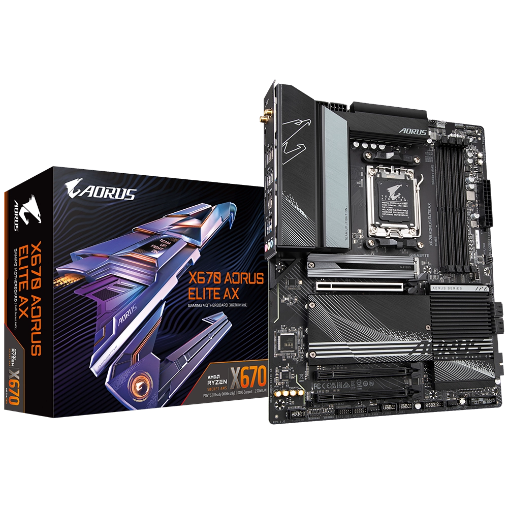Gigabyte X670 Aorus Elite AX ATX AM5 Motherboard