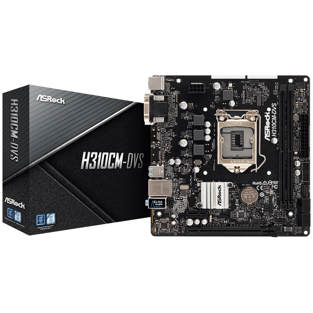 ASRock H310CM-DVS Micro ATX LGA1151 Motherboard
