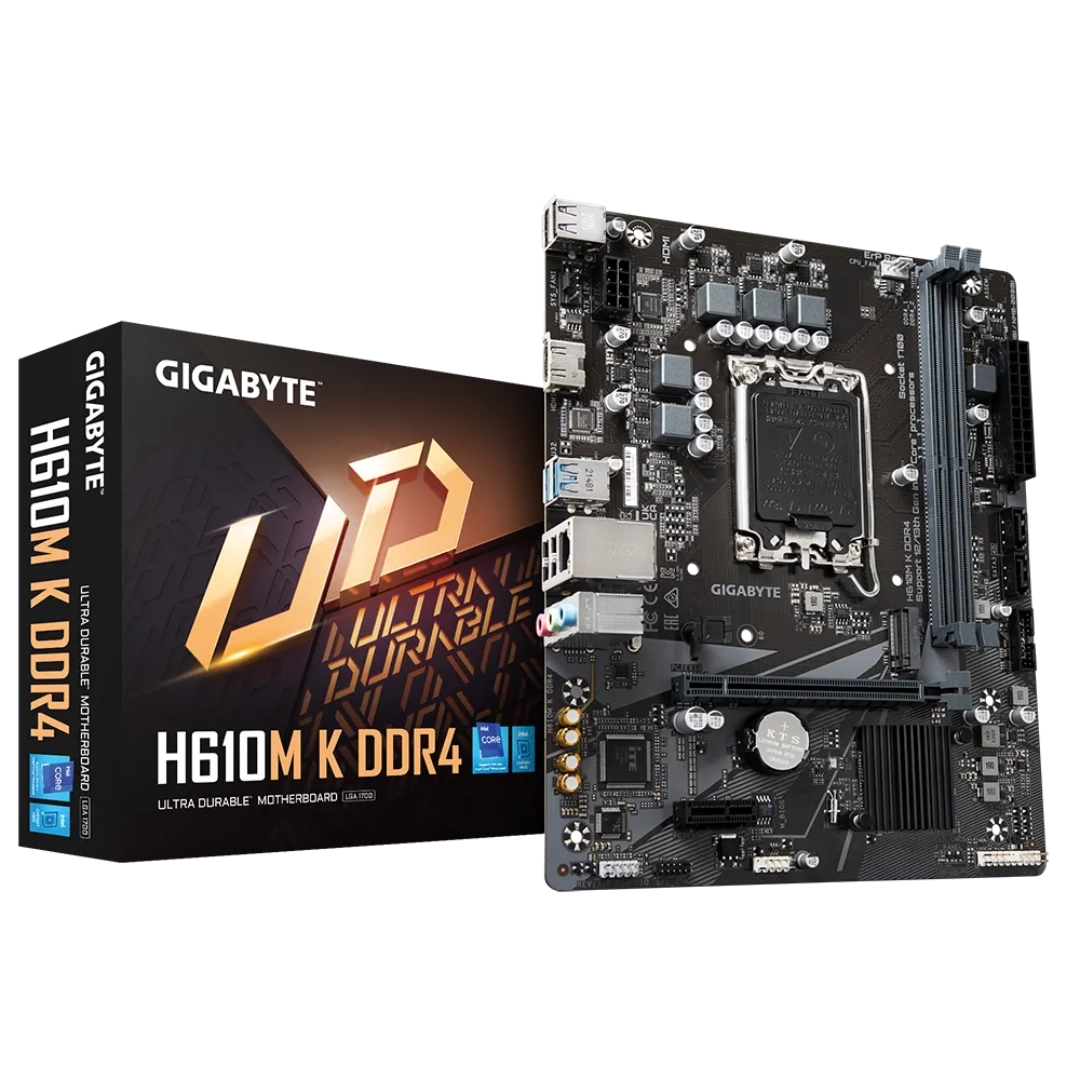 Gigabyte H610M K DDR4 Micro ATX LGA1700 Motherboard