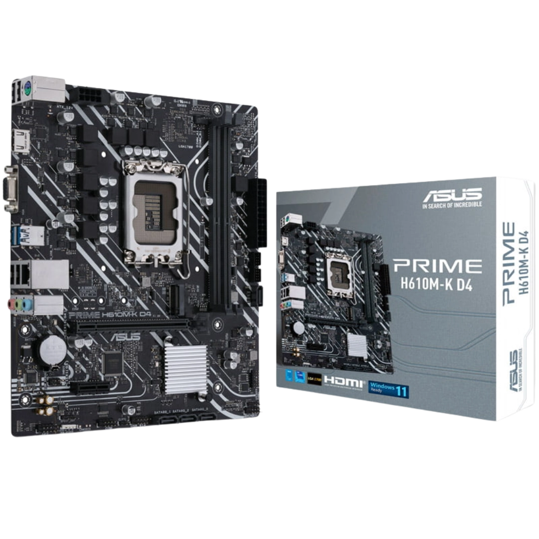 Asus Prime H610M-K D4 Micro ATX LGA1700 Motherboard