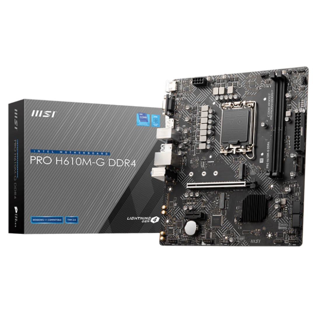 MSI PRO H610M-G DDR4 Micro ATX LGA1700 Motherboard
