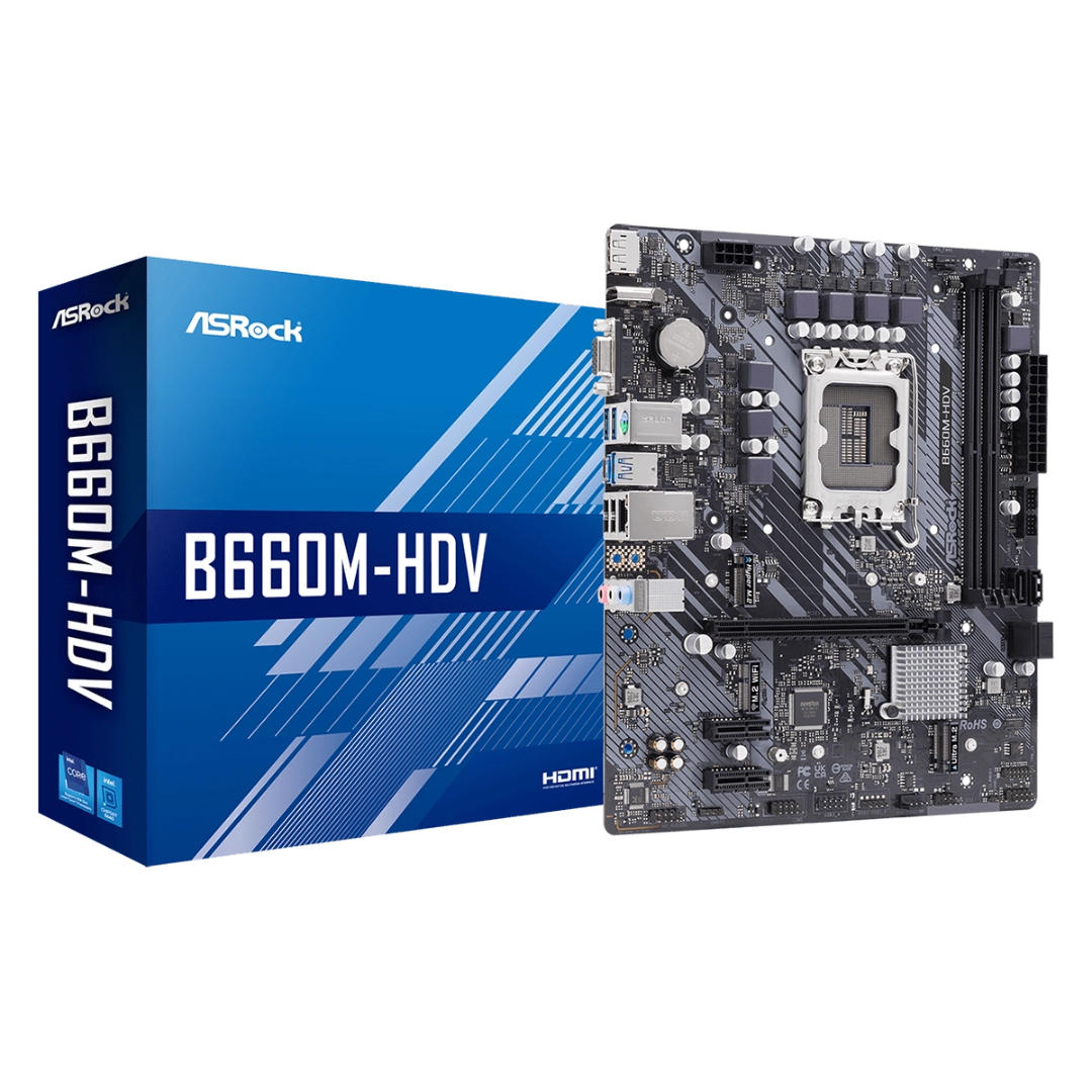 ASRock B660M-HDV Micro ATX LGA1700 Motherboard