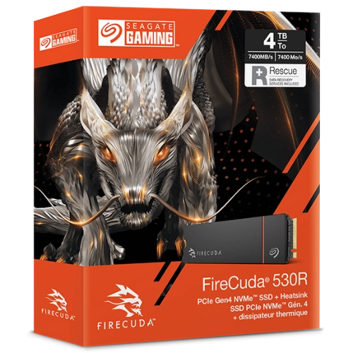 Seagate FireCuda 530R +Heatsink 4TB PCIe 4.0 Storage
